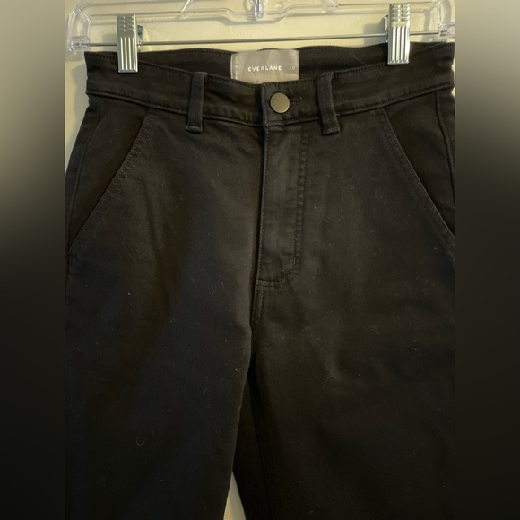 Everlane Straight Leg Crop Jeans Black Size 0 Short - Picture 3 of 11